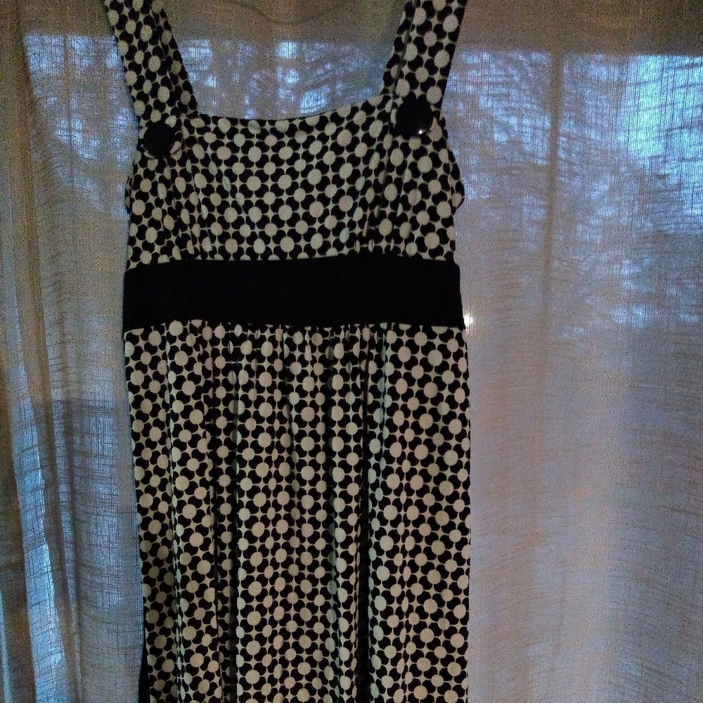 Cute black and white empire style dress